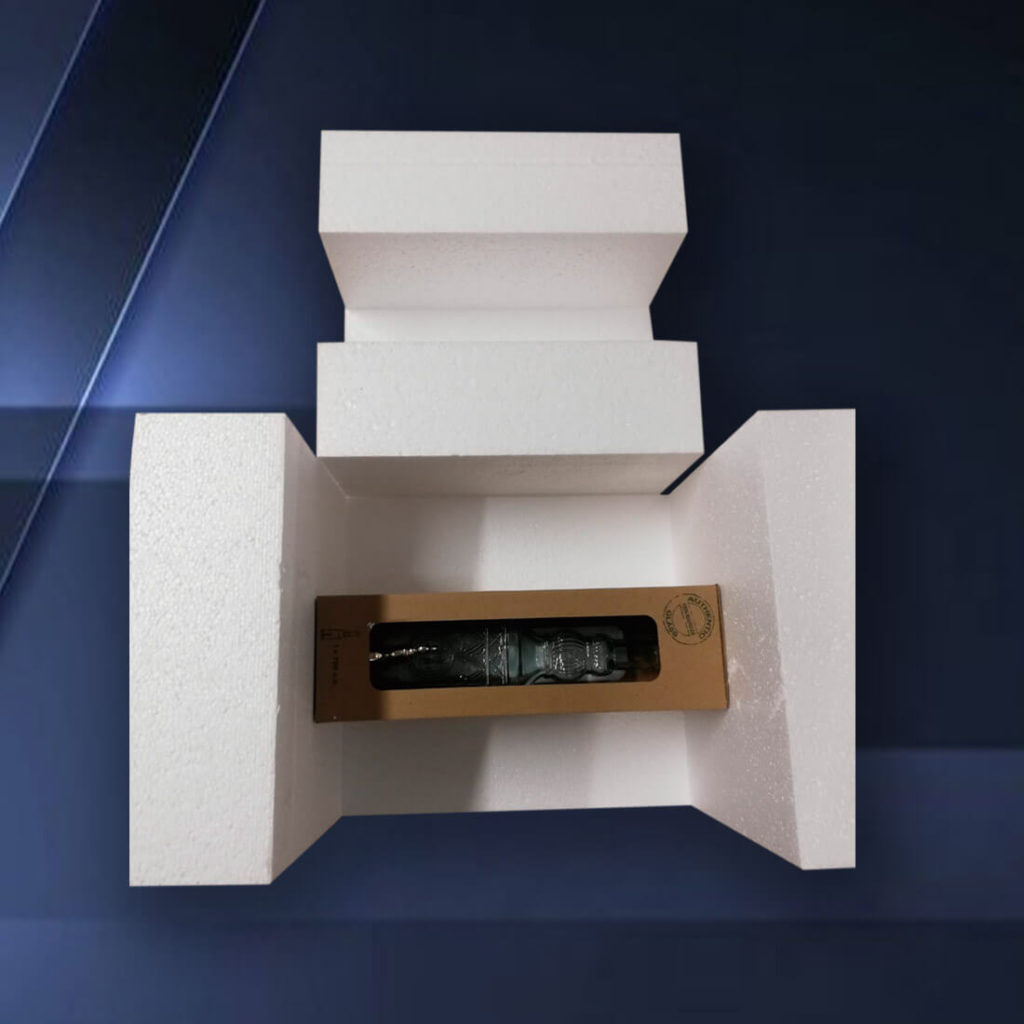 Профиль из пенополистирола для защиты стеклянных изделий